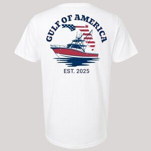 Gulf Of America T-shirt Offshore Fishing MAGA Political President Donald J. Trum